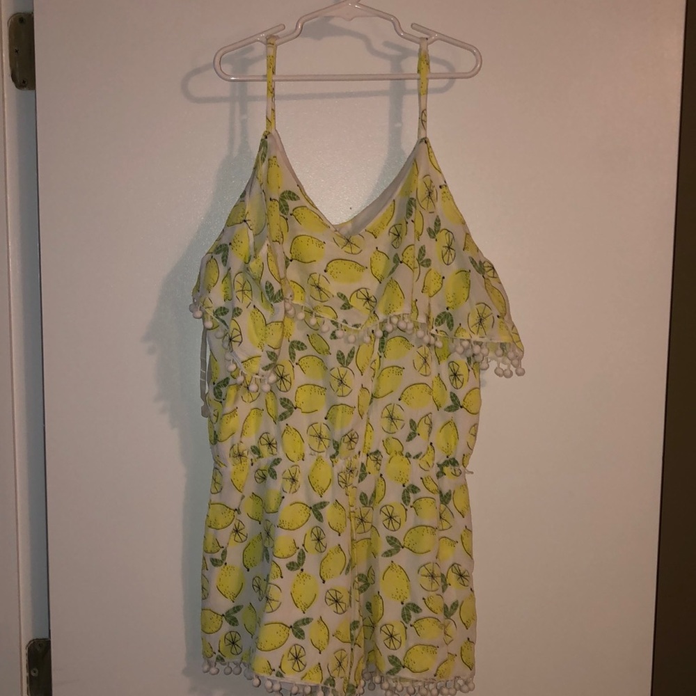 Lemon Print Romper